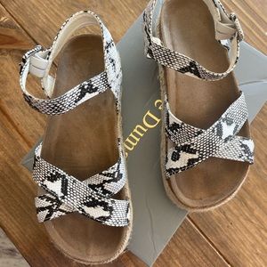 Pierre Dumas snake skin print sandals